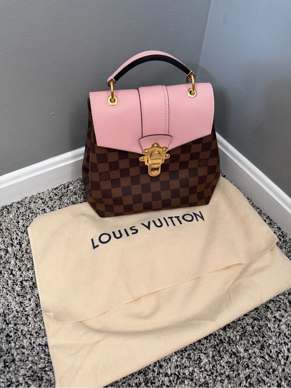 Louis Vuitton backpack N42262 Demier Ebene Magnolia Pink-Excellent Condition